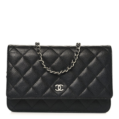 Chanel Caviar Quilted Wallet on Chain WOC Black 1 of 12