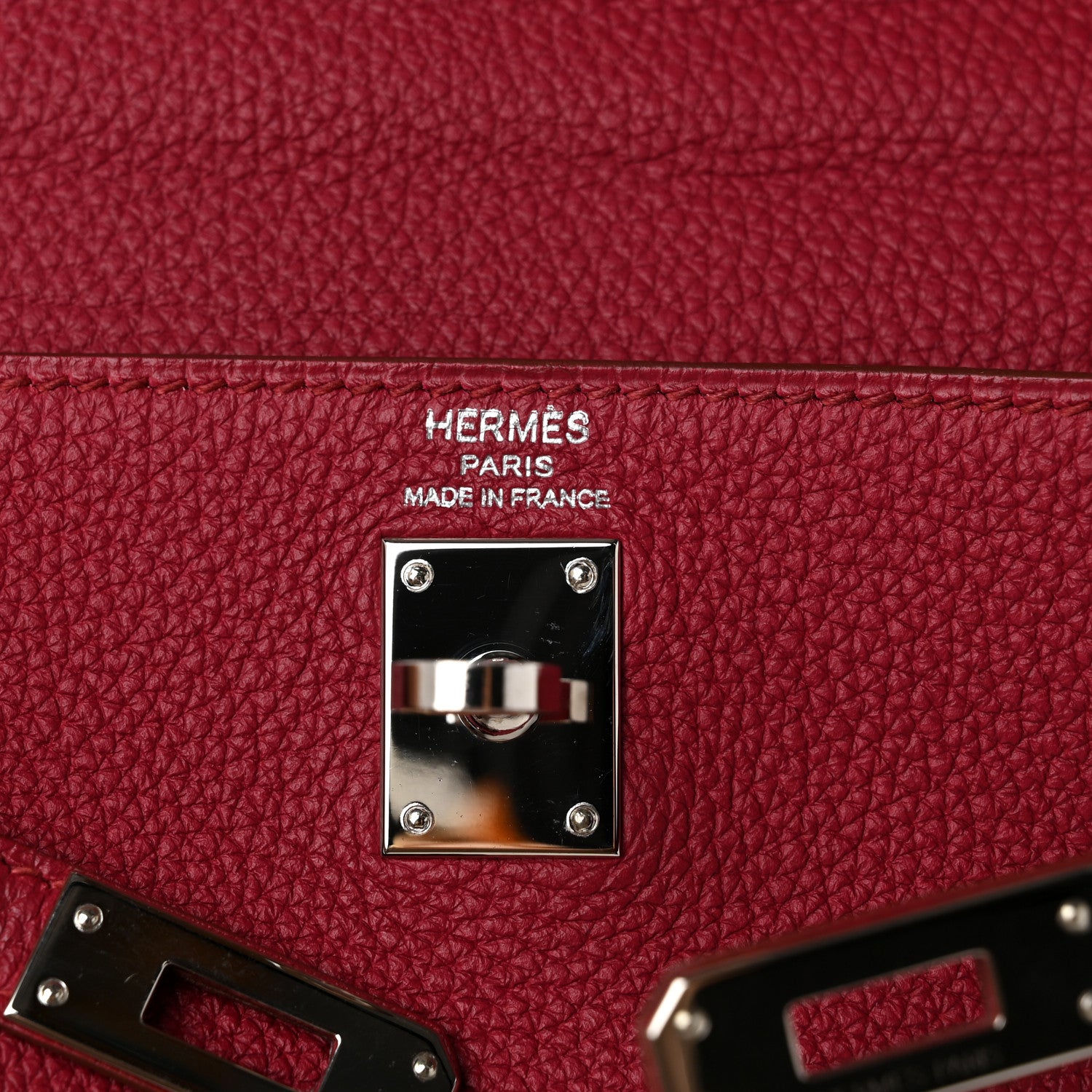 Hermes Togo Kelly Retourne 25 Rubis 5 of 9