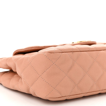 Chanel Caviar Quilted Wavy CC Hobo Beige 9 of 10