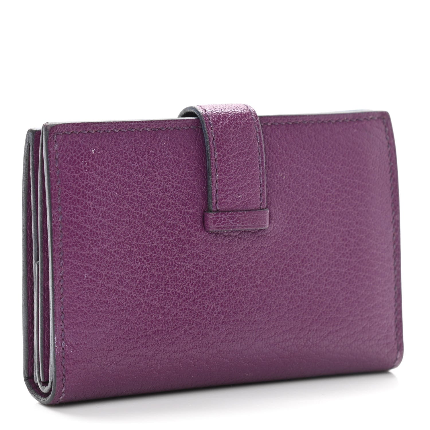 Hermes Chevre Mysore Mini Bearn Wallet Anemone 3 of 8