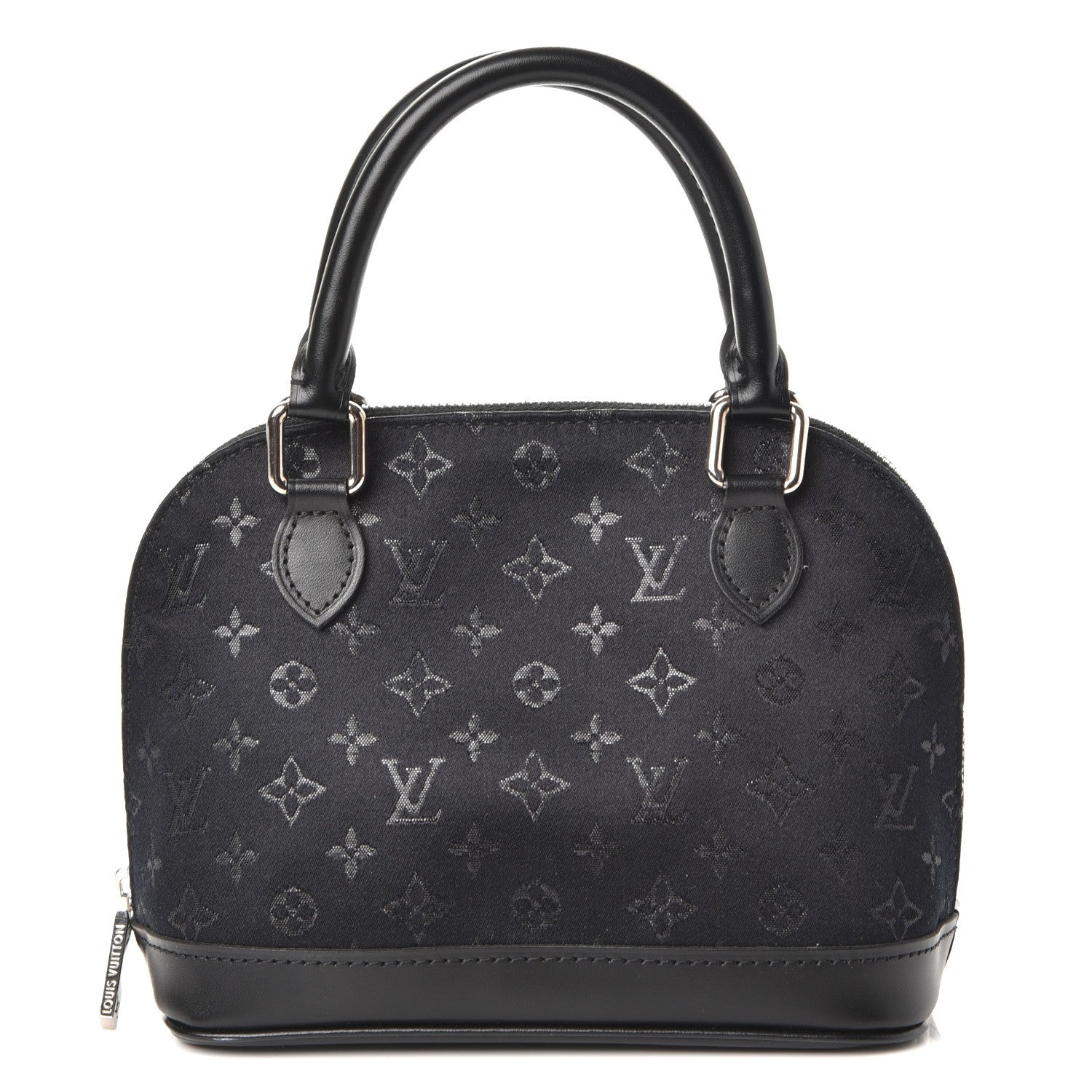 Louis Vuitton Satin Monogram Little Alma Black 1 of 7