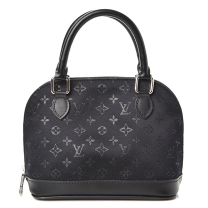 Louis Vuitton Satin Monogram Little Alma Black 1 of 7