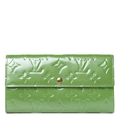 Louis Vuitton Vernis Sarah Wallet Vert Tonic 1 of 12