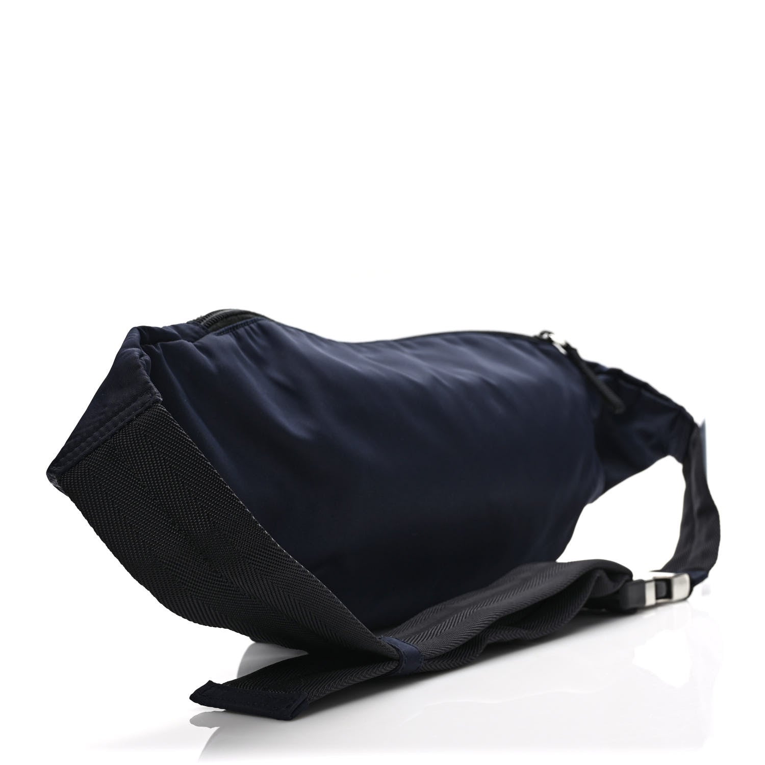 Prada Tessuto Nylon Double Pocket Belt Bag Baltico 2 of 8