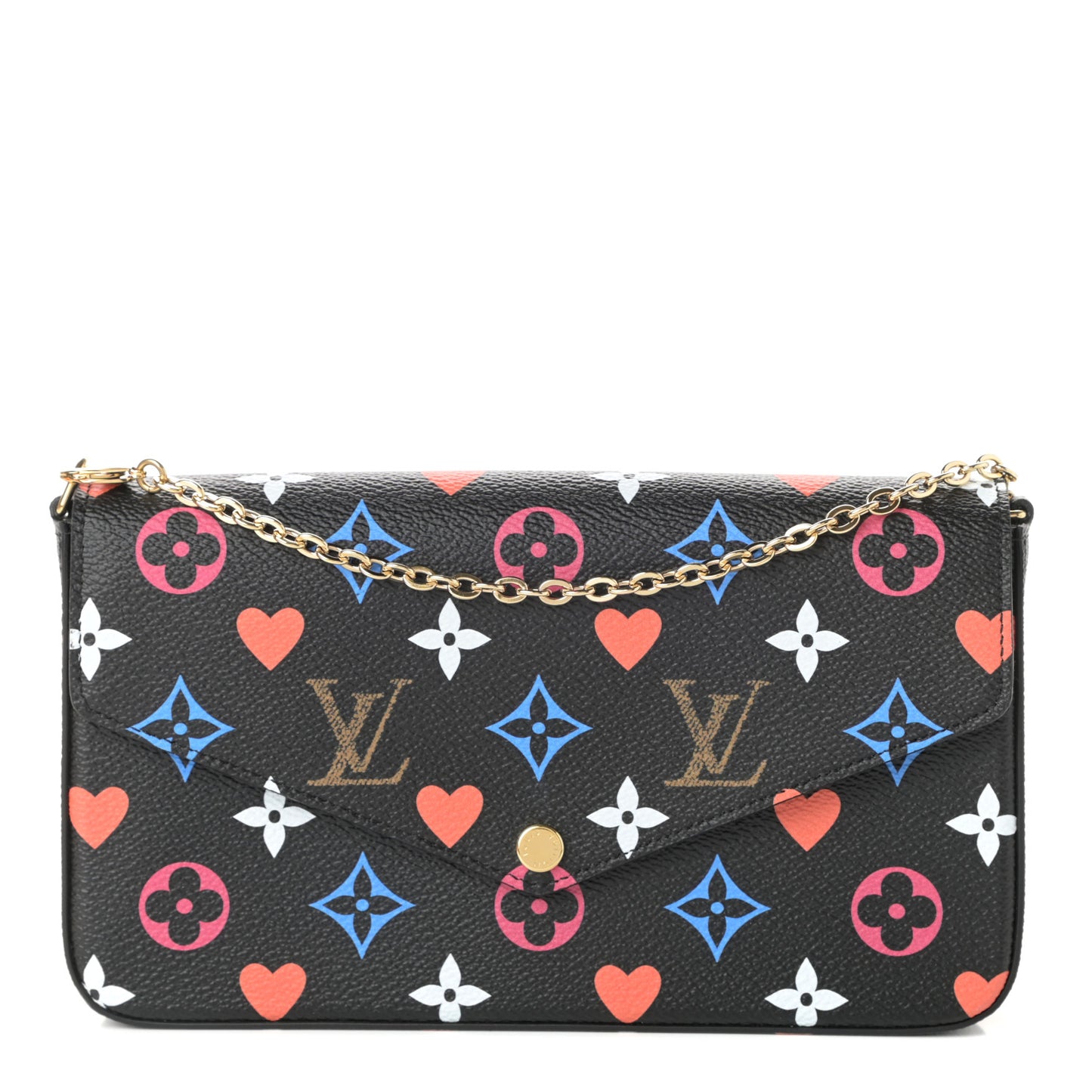 Game On Felicie Chain Wallet Black
