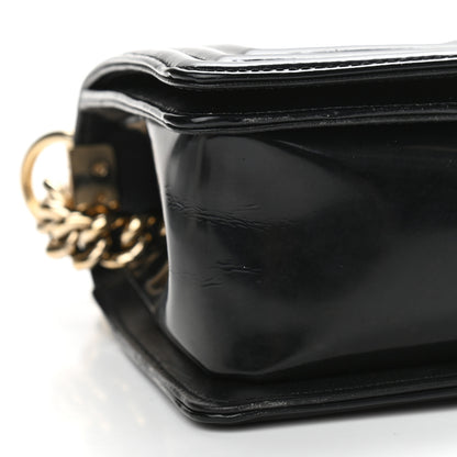 Chanel Patent Calfskin Quilted Medium Boy Flap Black 9 of 16