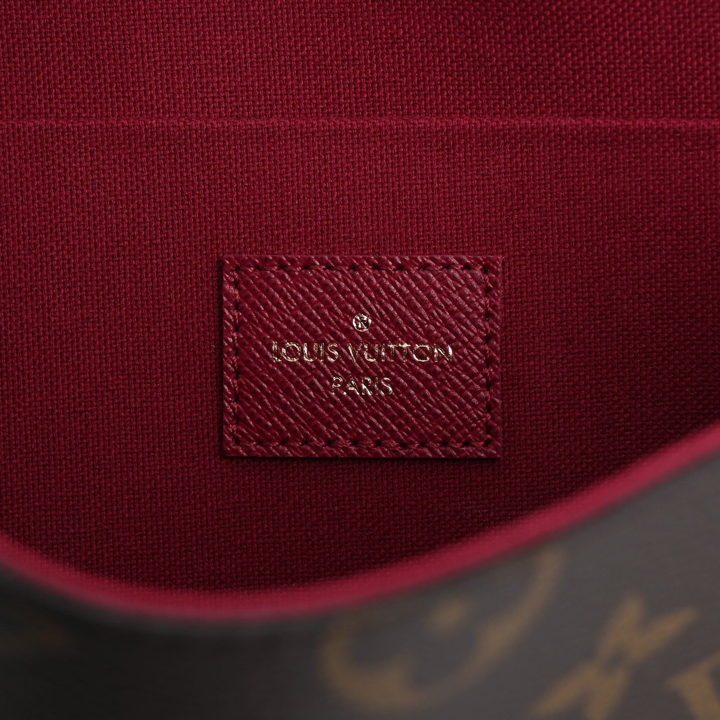 Monogram Pochette Felicie Chain Wallet Fuchsia