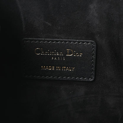 Christian Dior Calfskin CD Embossed Medium C'est Chain Bucket Bag Black 6 of 11