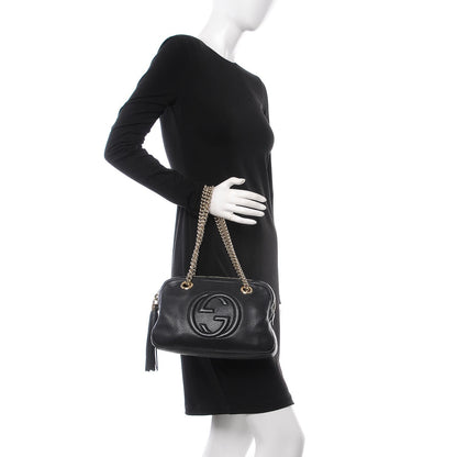 Gucci Pebbled Calfskin Small Soho Bowler Black 2 of 10