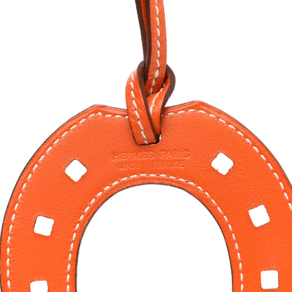 Hermes Swift Paddock Horseshoe Bag Charm Orange 3 of 3