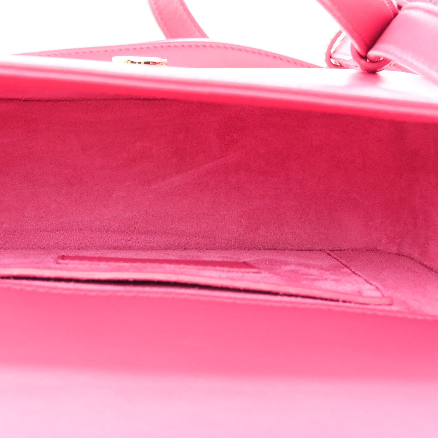 Saint Laurent Smooth Calfskin Small Classic Monogram Universite Bag Fuchsia 5 of 11
