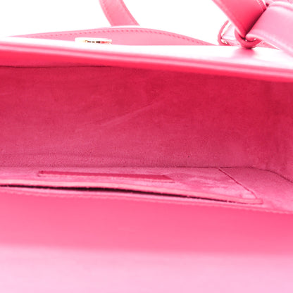 Saint Laurent Smooth Calfskin Small Classic Monogram Universite Bag Fuchsia 5 of 11