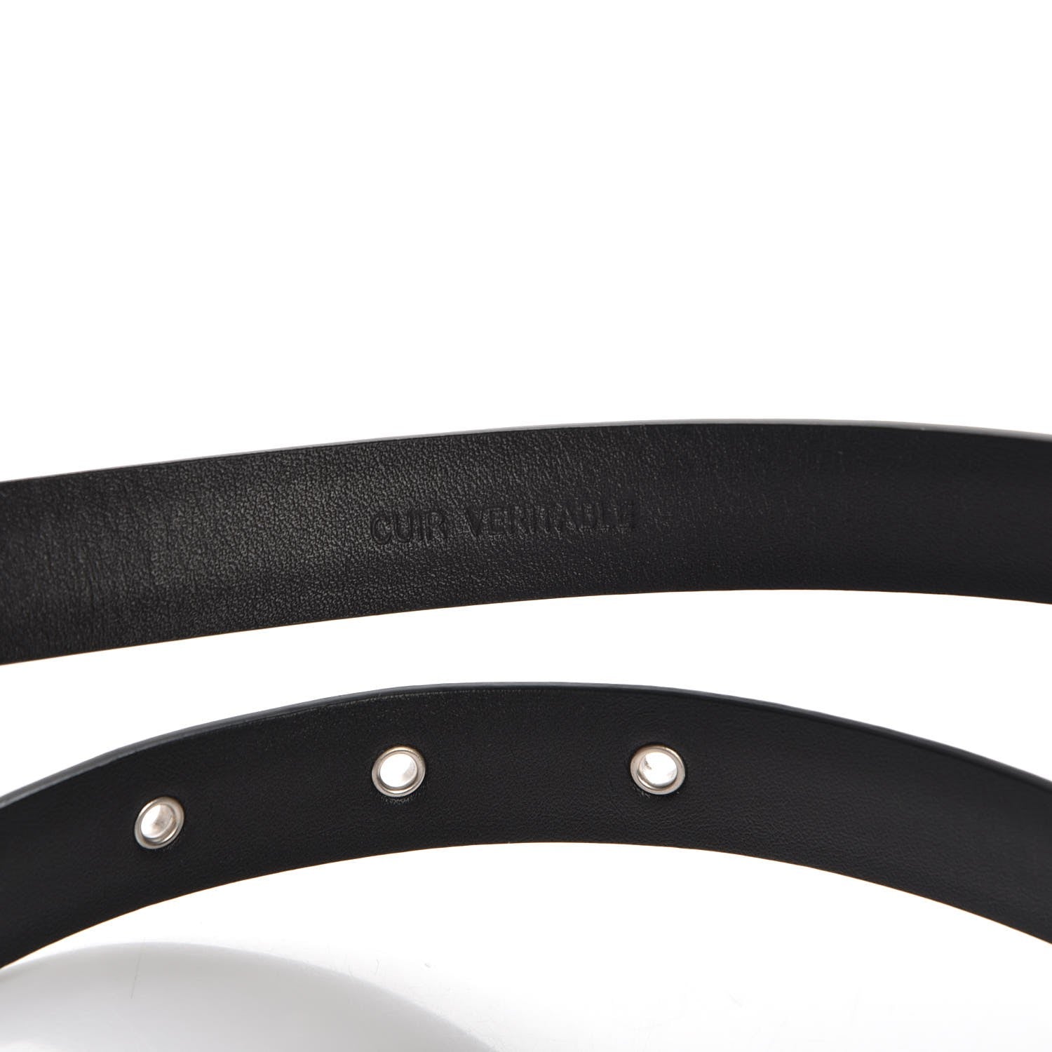 Chanel Glitter Calfskin CC Logo Skinny Belt 80 32 Charcoal 6 of 9