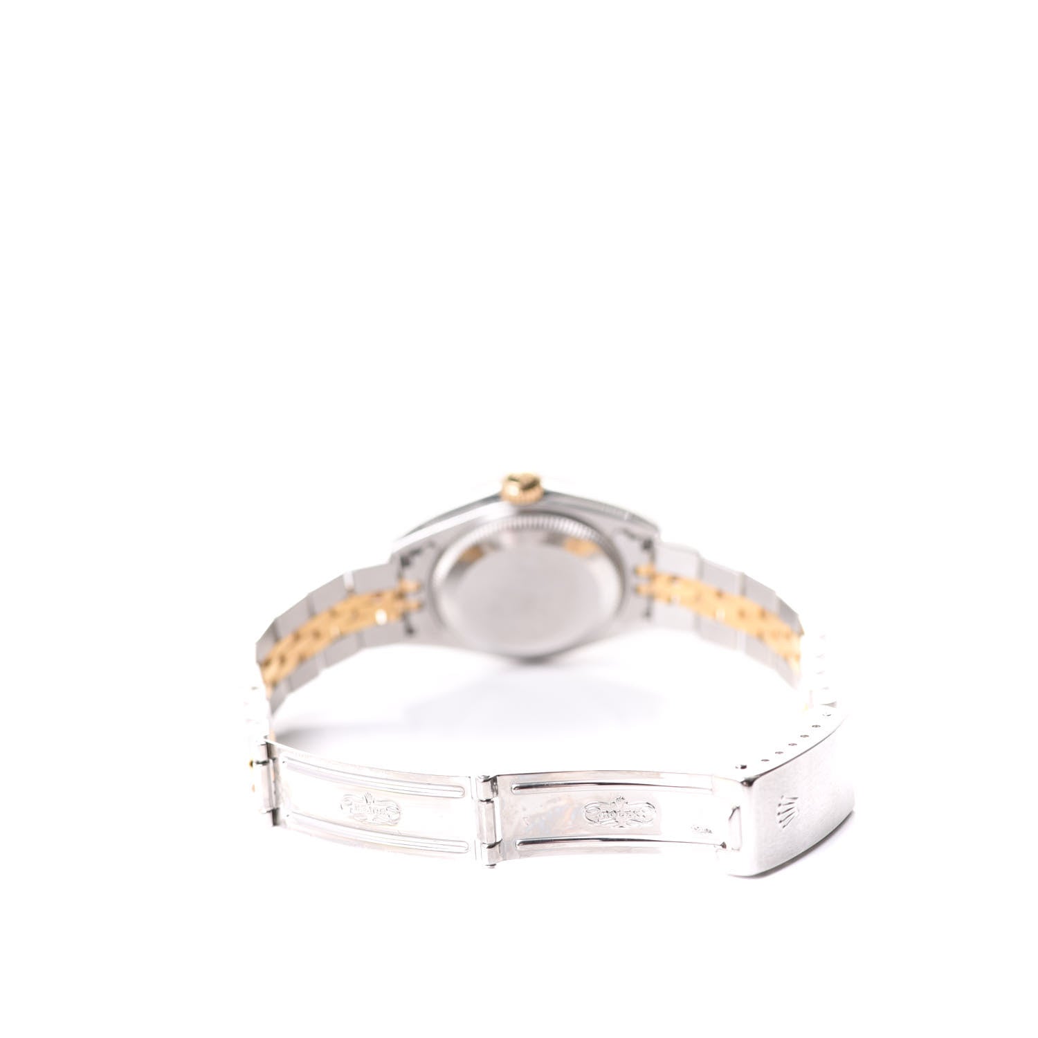 Rolex Stainless Steel 18K Yellow Gold Diamond 26mm Oyster Perpetual Datejust Watch Champagne 69173 5 of 6