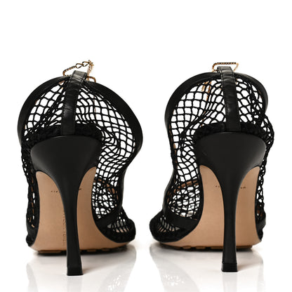 Bottega Veneta Mesh Nappa Chunky Chain Sandals 40 Black 5 of 11