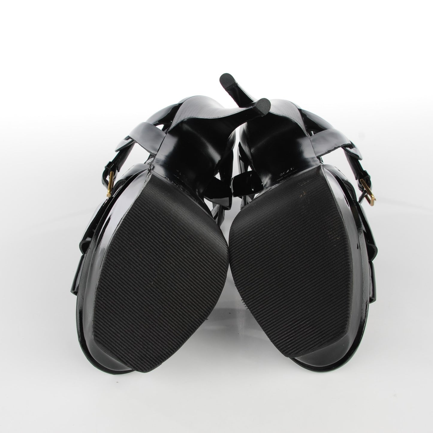 Patent Tribute 105 Platform Sandals 37.5 Black
