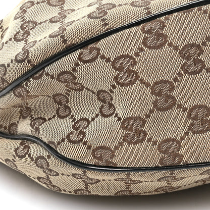 Gucci Monogram Patent Hobo Black 9 of 12