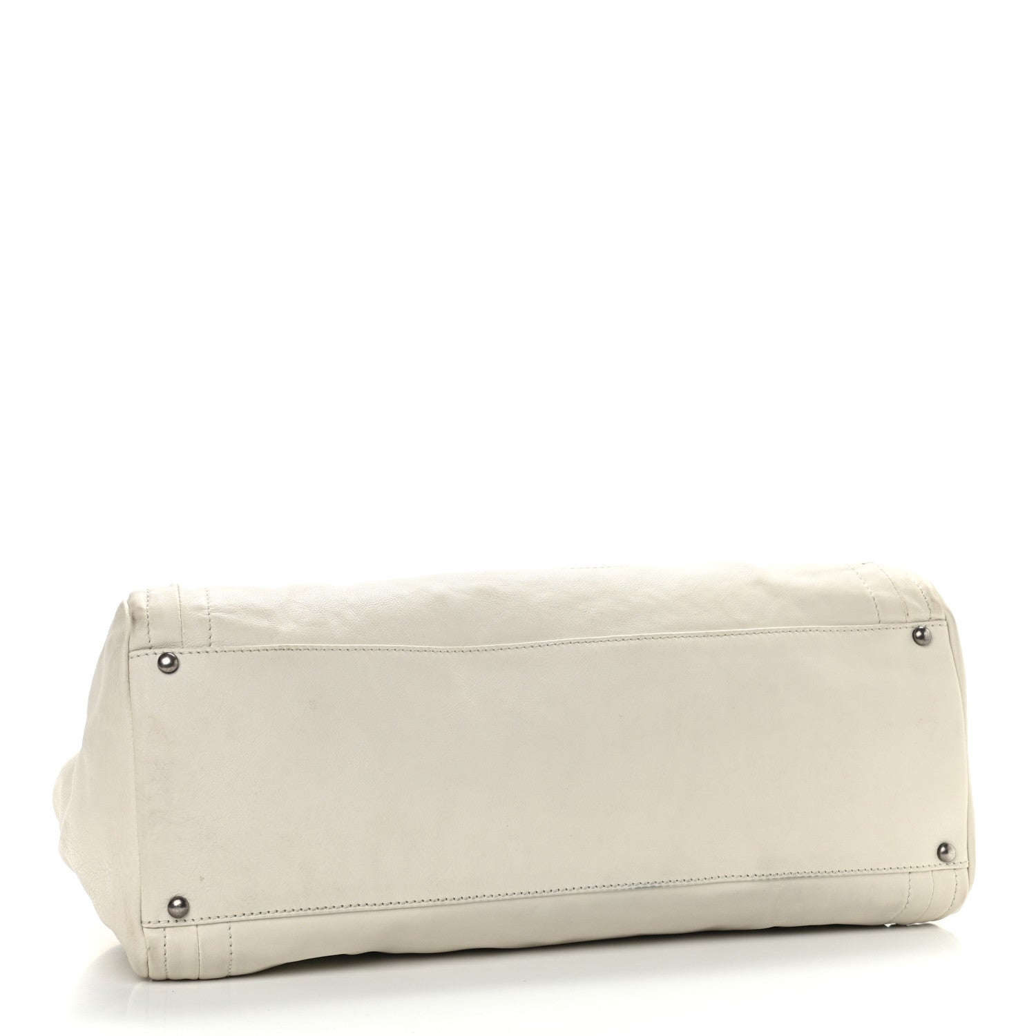 Chanel Calfskin Large East West Modern Chain Tote White 4 of 11