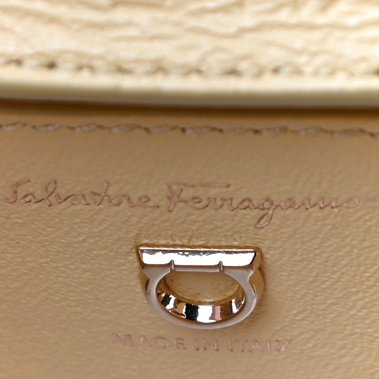 Salvatore Ferragamo Smooth Calfskin Mini Boxyz Light Yellow 7 of 12