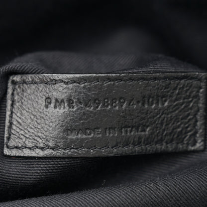 Saint Laurent Crinkled Calfskin Matelasse Monogram Medium Niki Chain Satchel Granite 7 of 14