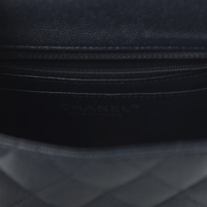 Chanel Caviar Quilted Mini Square Flap Navy 8 of 11