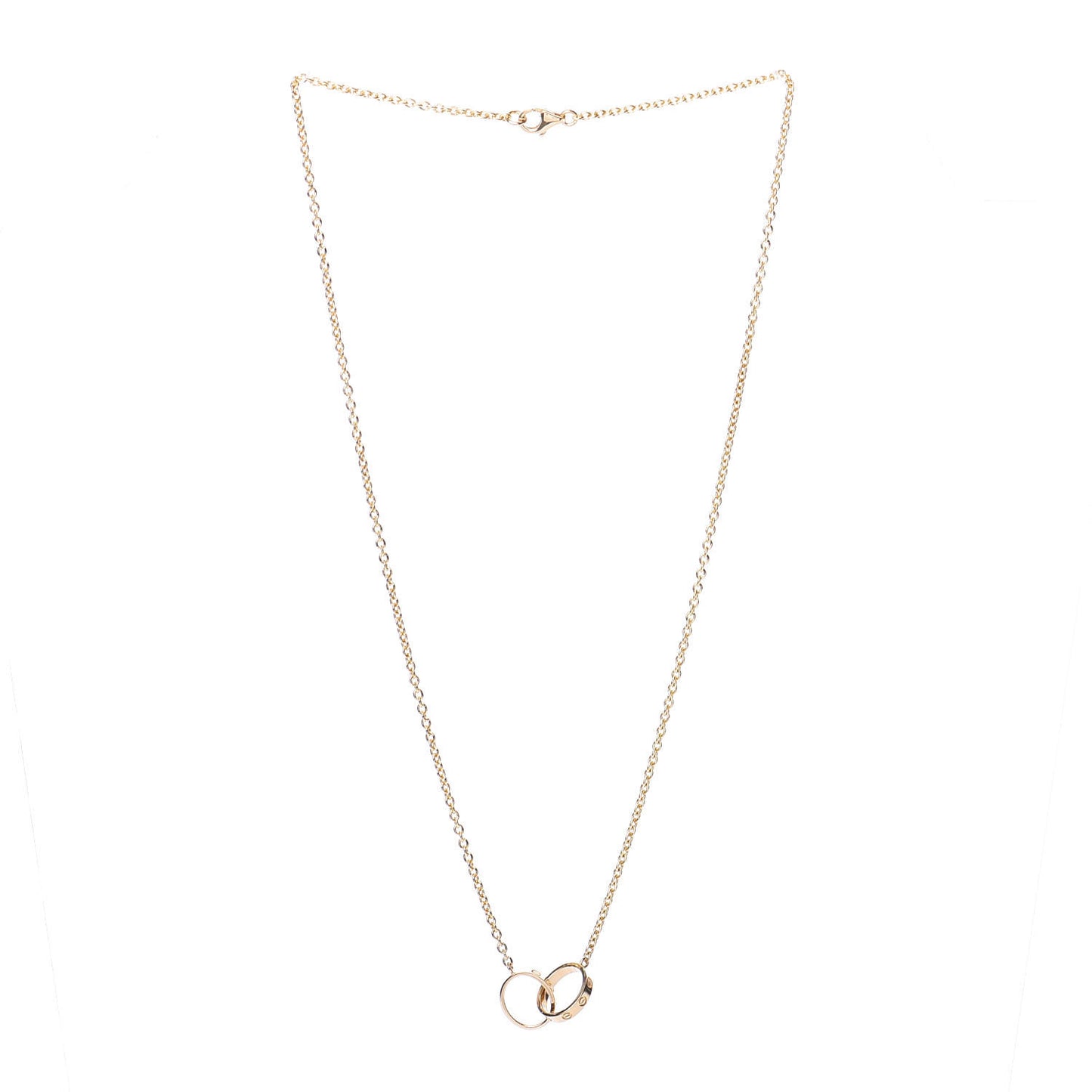 18K Yellow Gold Interlocking LOVE Necklace
