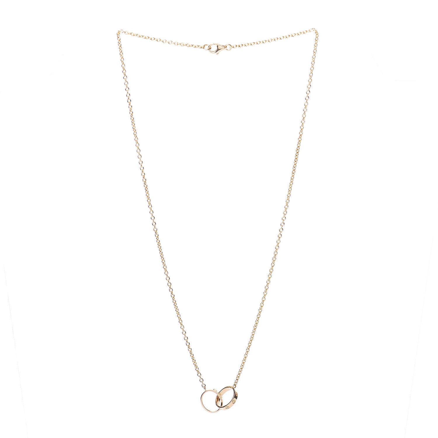 Cartier 18K Yellow Gold Interlocking LOVE Necklace 3 of 6