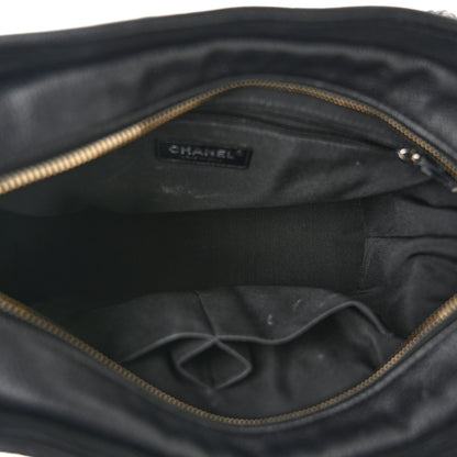 Chanel Patent Goatskin Quilted Medium Gabrielle Hobo Black 5 of 10