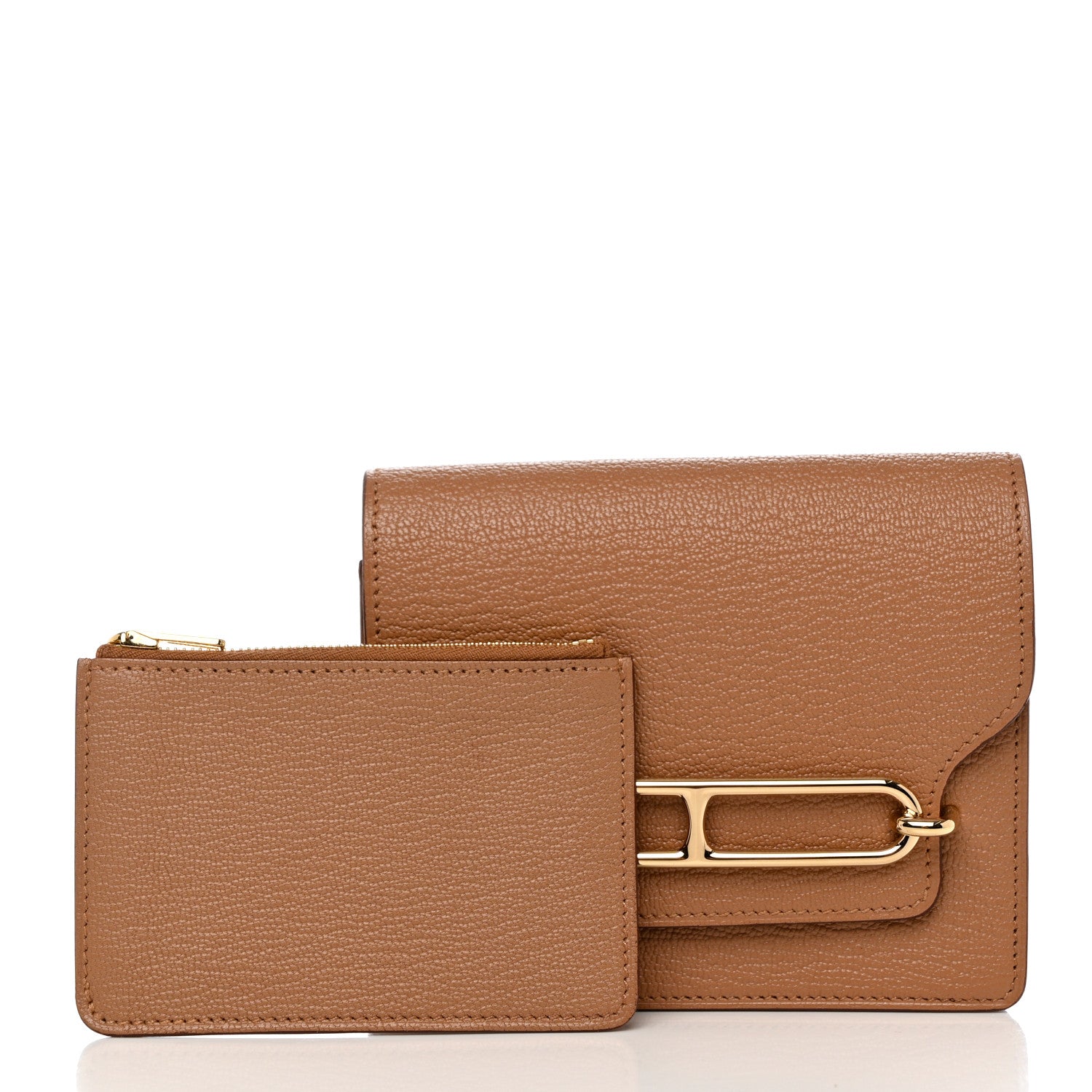 Hermes Chevre Mysore Roulis Slim Wallet Quebracho 1 of 12