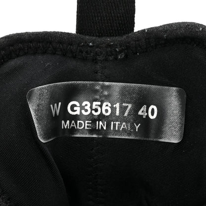 Chanel Velvet Calfskin Mixed Fibers CC Sneakers 40 Black 9 of 11