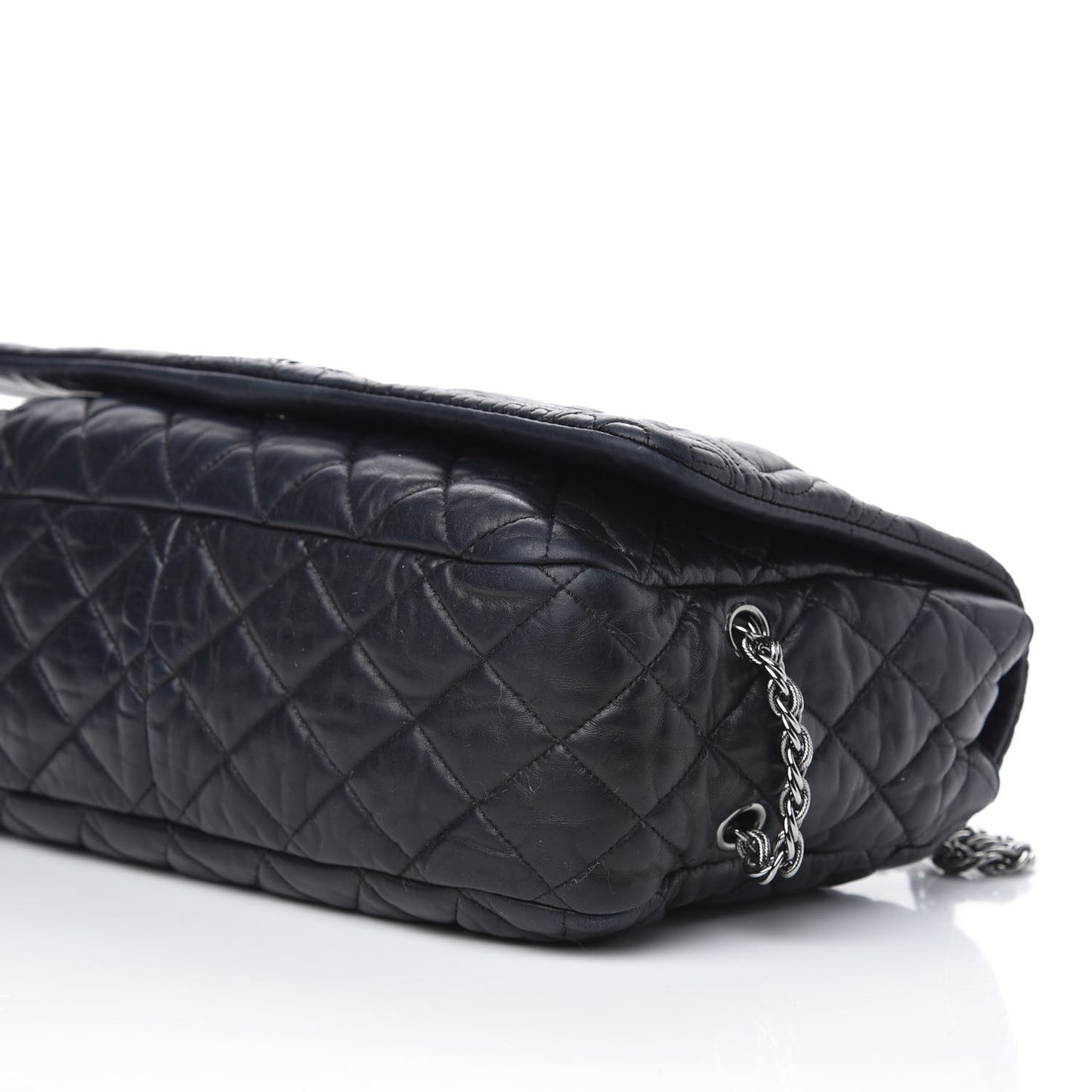 Lambskin Quilted Paris Moscou Red Square Flap Black