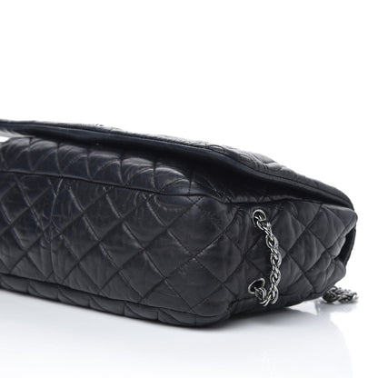 Chanel Lambskin Quilted Paris Moscou Red Square Flap Black 10 of 11