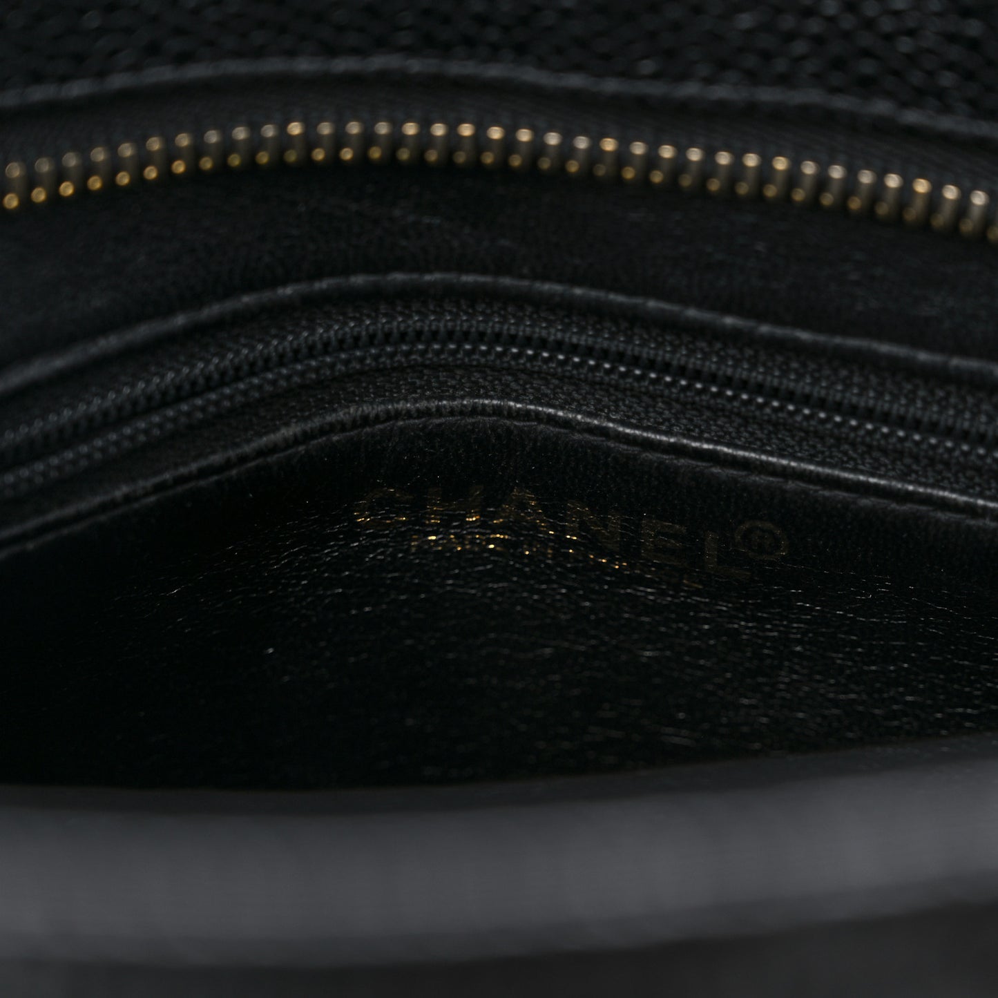 Caviar Quilted Medallion Tote Black