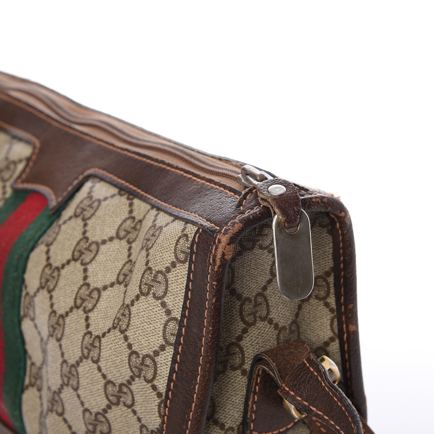 Monogram Web Shoulder Bag Dark Brown