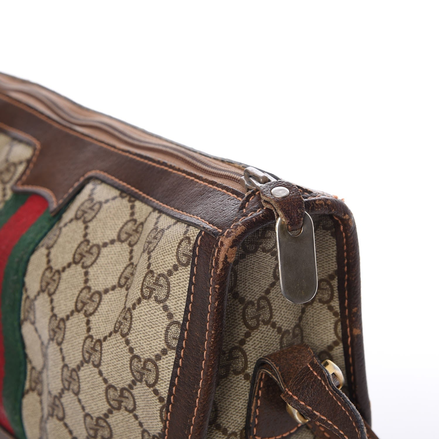 Gucci Monogram Web Shoulder Bag Dark Brown 18 of 29