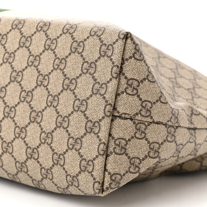 Gucci GG Supreme Monogram Textured Calfskin Web Medium Ophidia Shopping Tote Beige Ebony New Acero 10 of 10