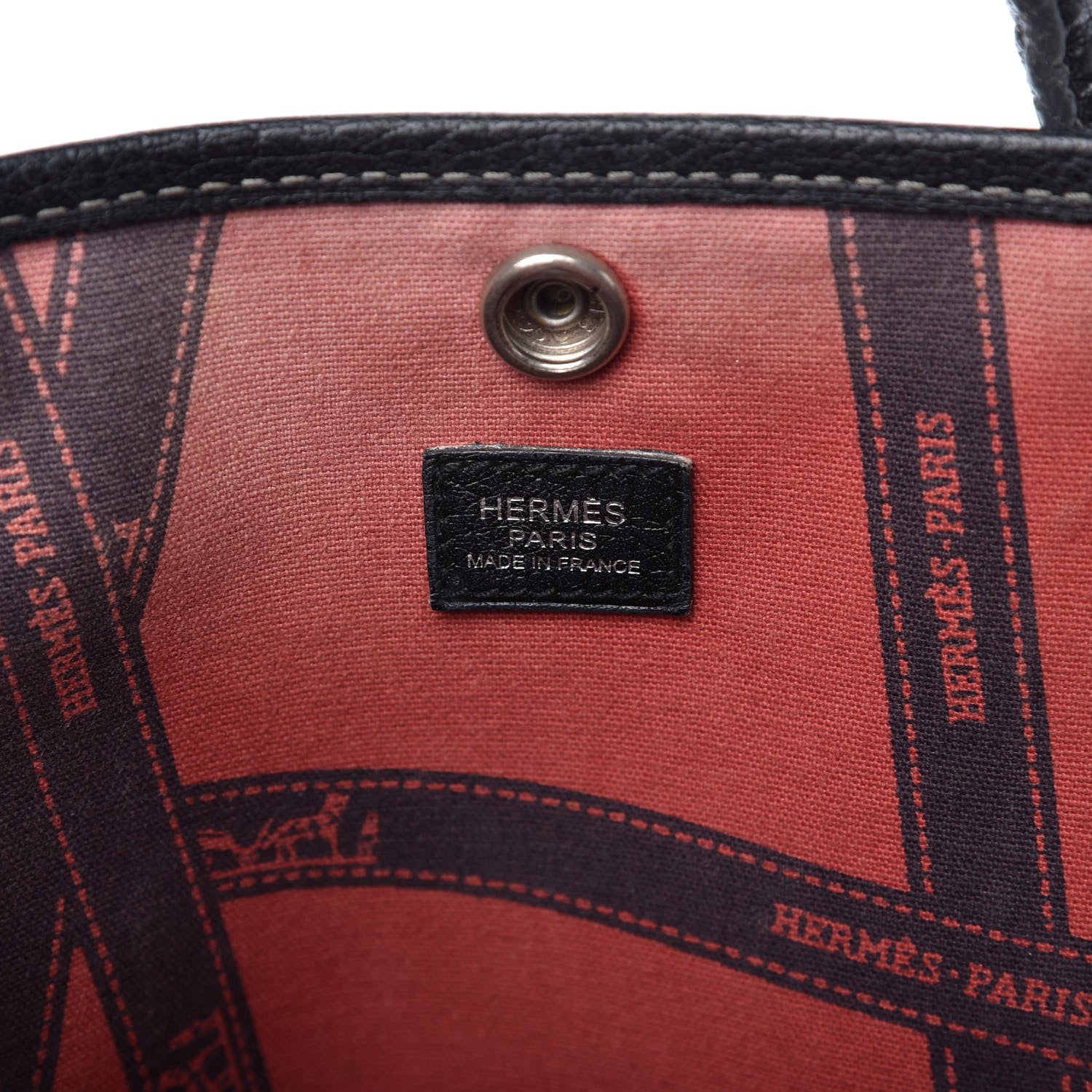 Hermes Buffle Skipper Toile Garden Party 30 TPM Black 8 of 8