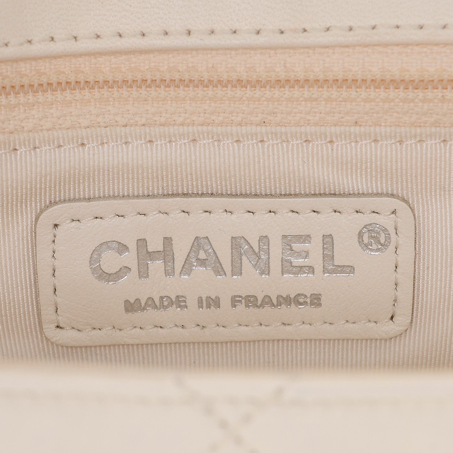 Chanel Quilted Lambskin Medium Hula Hoop Flap Ivory 6 of 7