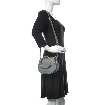 Chloe Calfskin Suede Small Nile Bracelet Bag Cloudy Blue 2 of 10