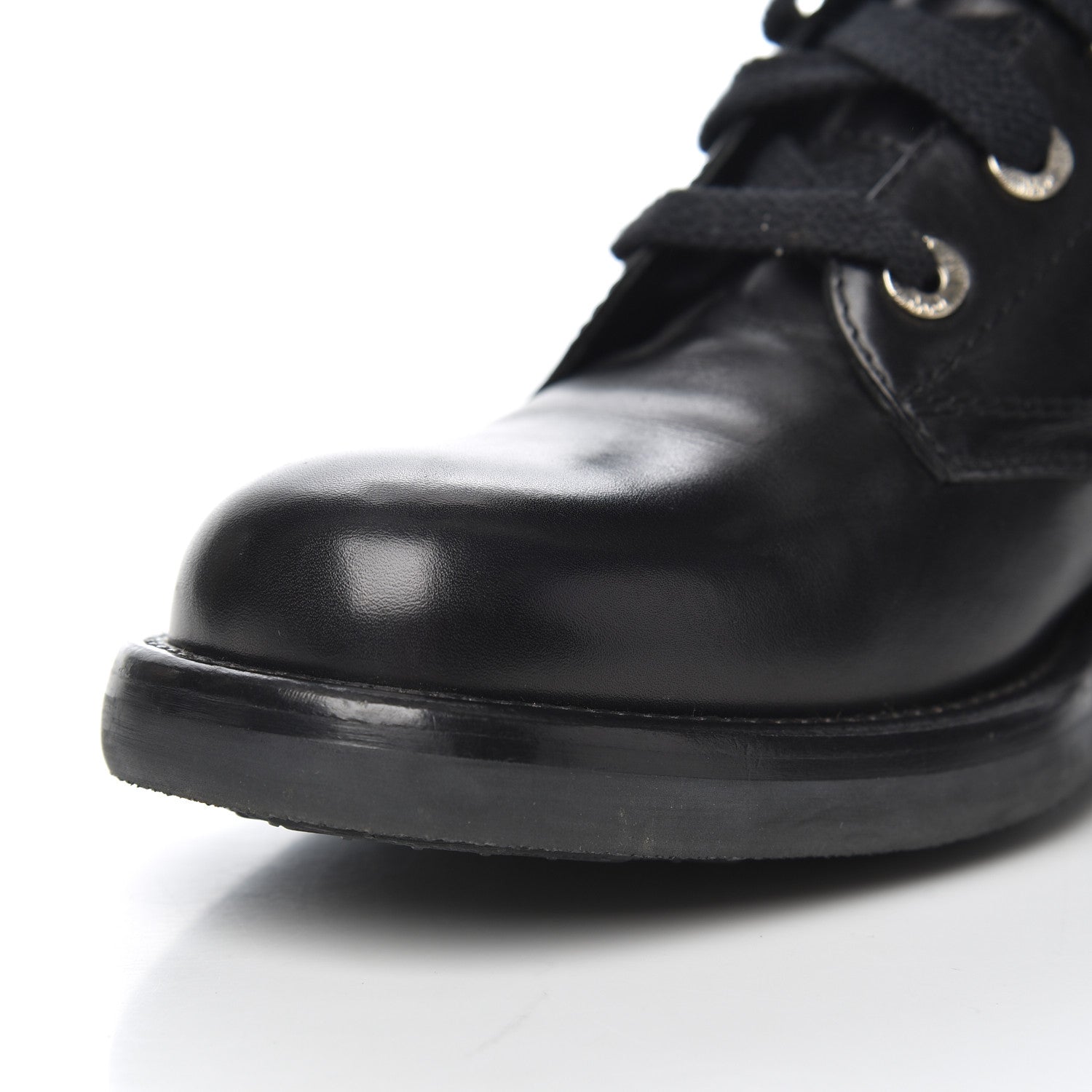 Chanel Lambskin Combat Boots 39 Black 18 of 18