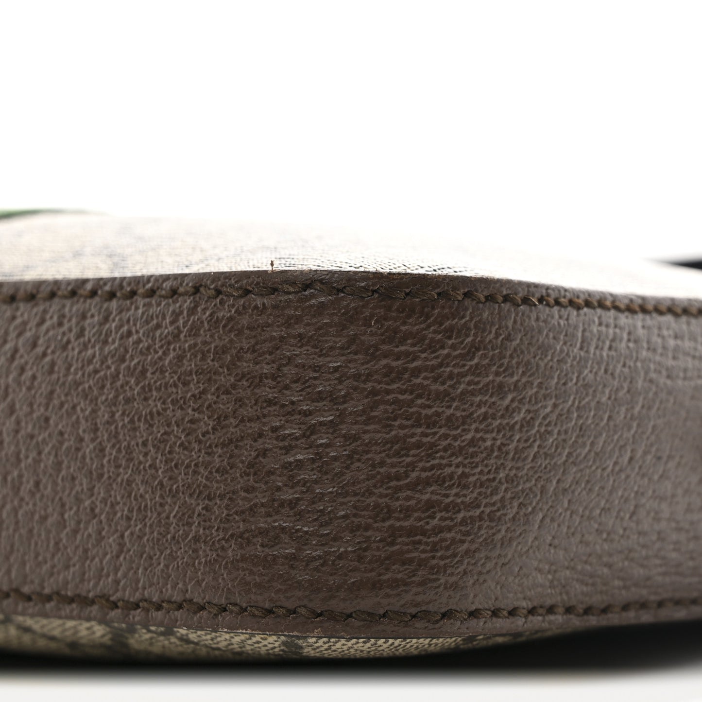 GG Supreme Monogram Textured Dollar Calfskin Web Ophidia Small Crossbody Bag Beige Ebony New Acero