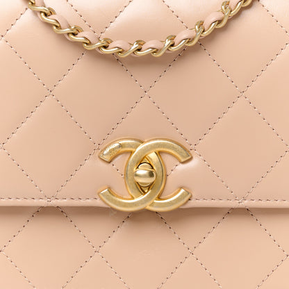 Chanel Calfskin Quilted Perfect Fit Flap Beige 8 of 10