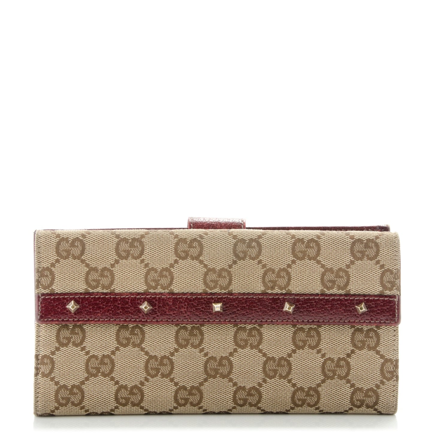 Monogram Horsebit Nail Continental Flap Wallet Brown