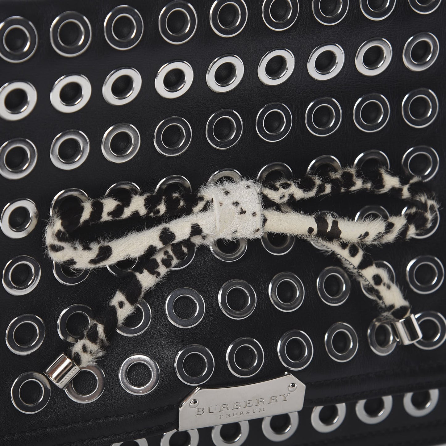Prorsum Lambskin Grommet Clutch Black