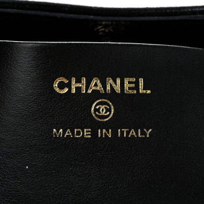 Chanel Shiny Crumpled Calfskin Quilted Nano 31 Shopping Bag Black 6 of 11