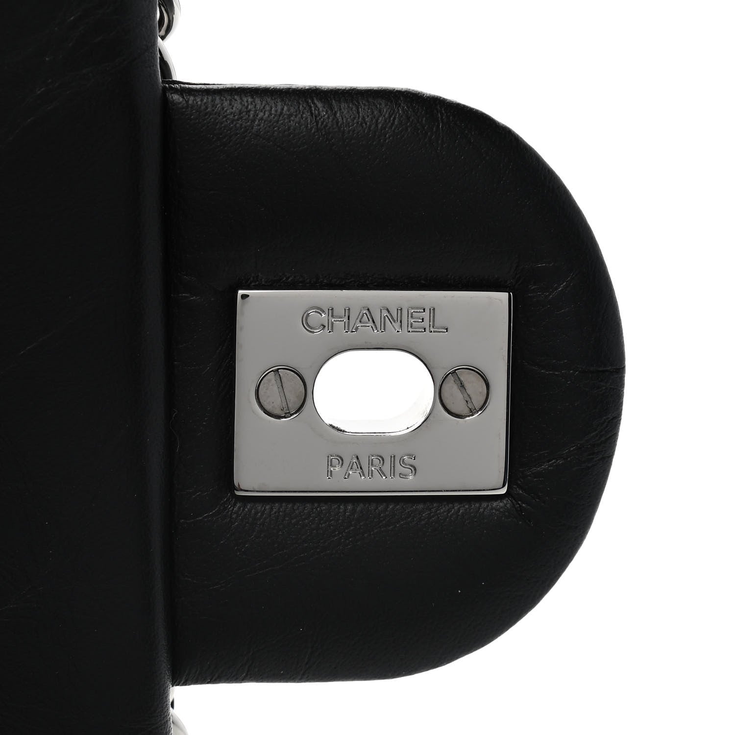 Chanel Crumpled Calfskin Quilted Large Chain All Over Flap Bag Black 9 of 11