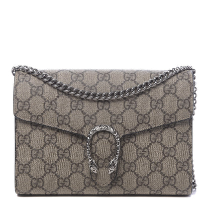 Gucci GG Supreme Monogram Mini Dionysus Chain Wallet Beige Black 1 of 13