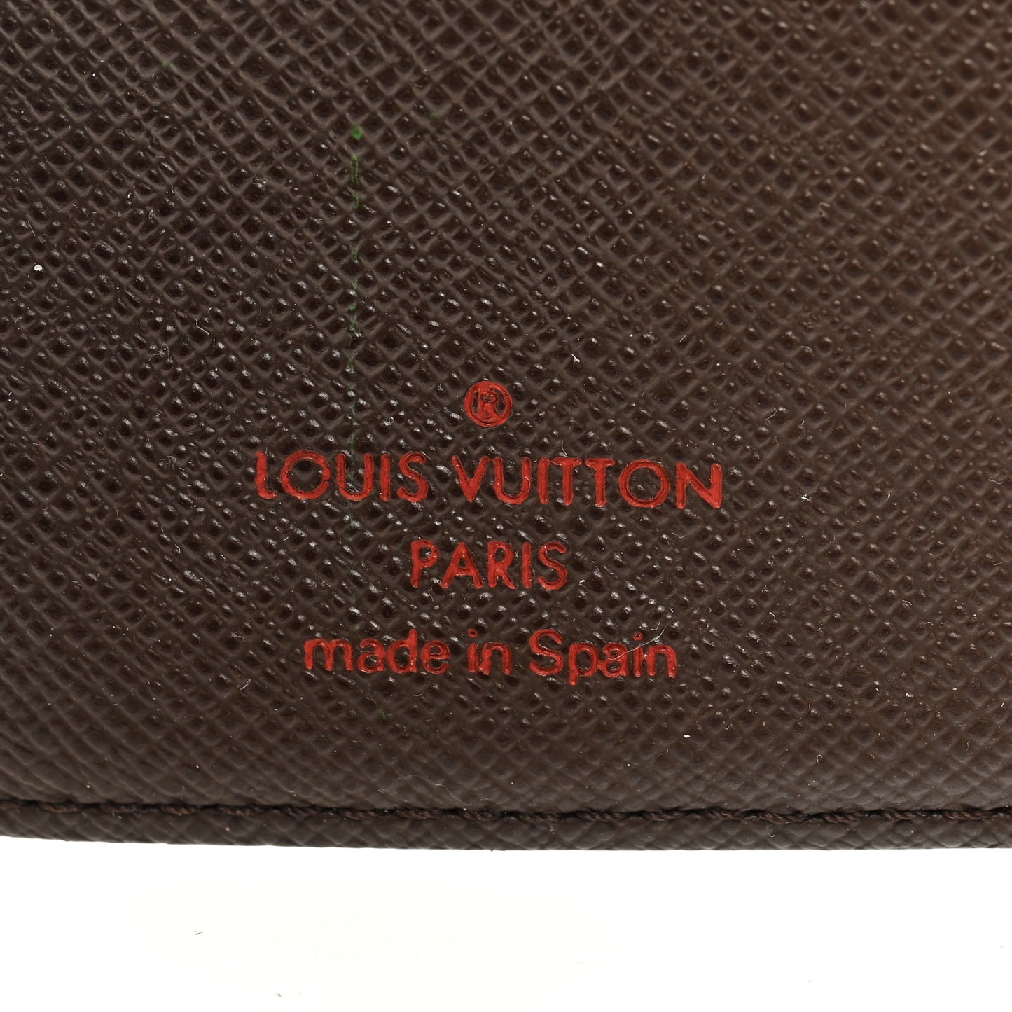 LOUIS VUITTON Damier Ebene Small Ring Agenda Cover