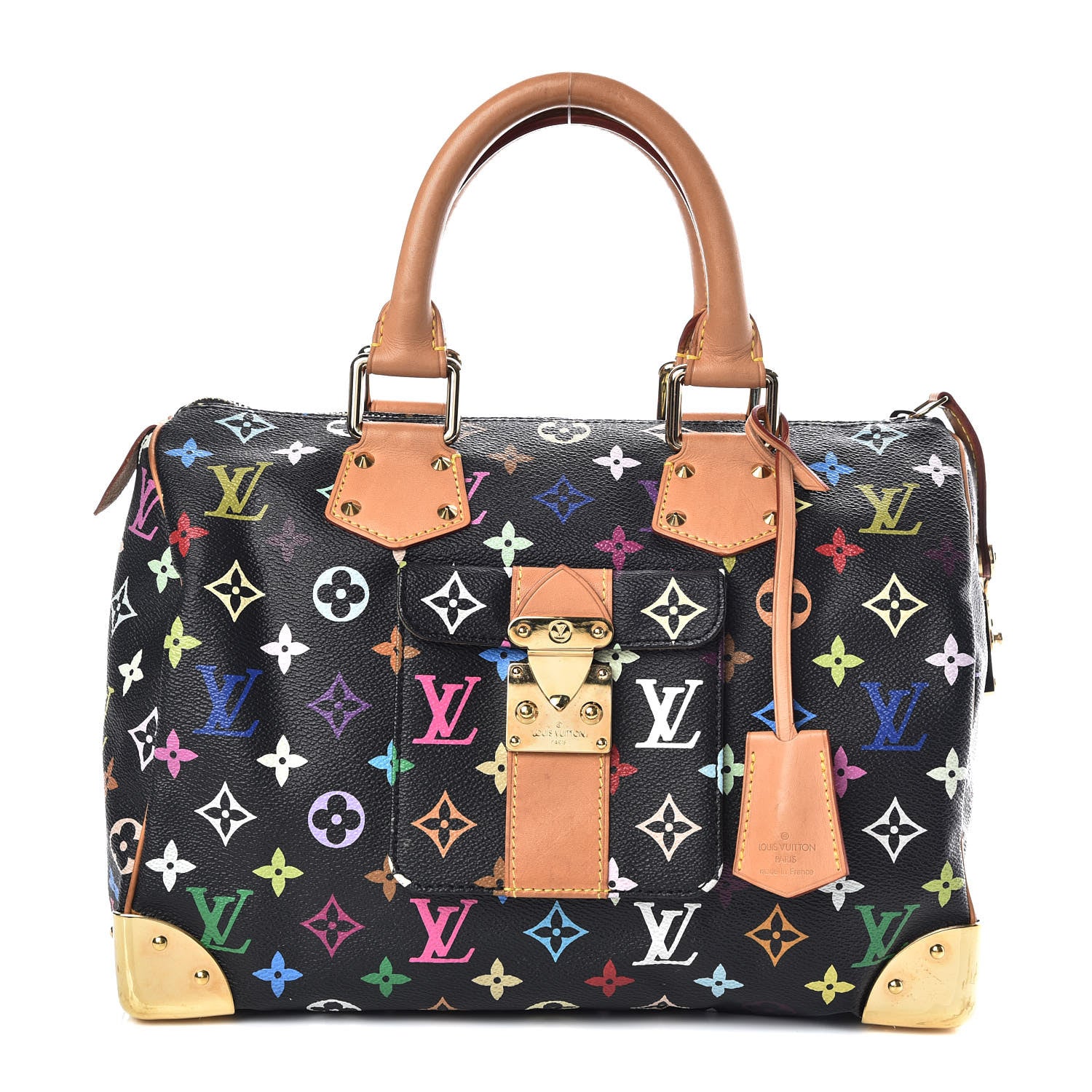 Louis Vuitton Monogram Multicolor Speedy 30 Black 1 of 9