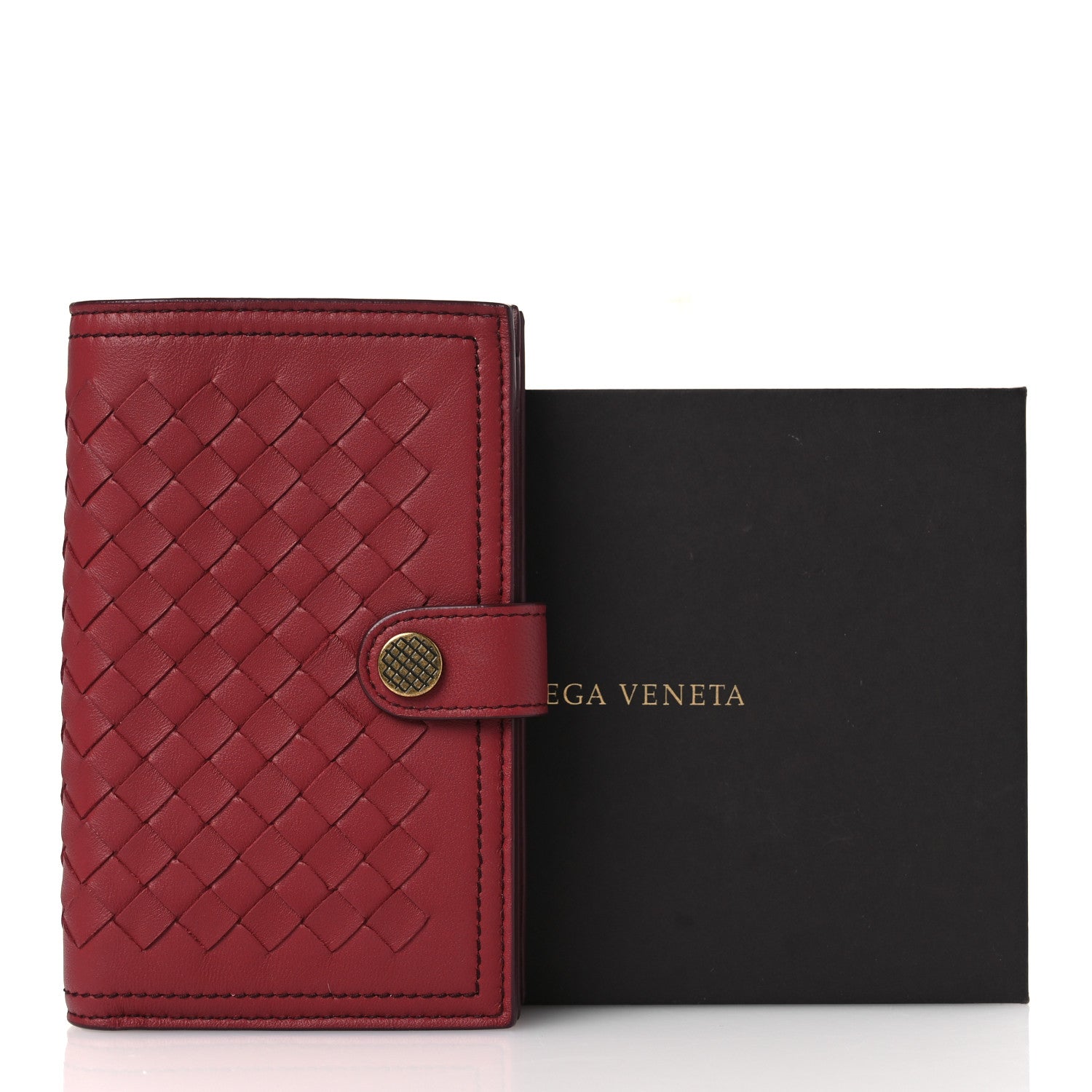 Bottega Veneta Nappa Intrecciato Snap Wallet Eclipse 9 of 9
